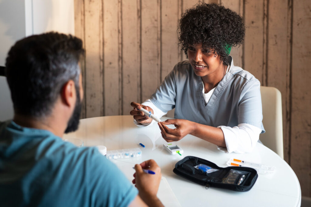 Discussion over medical equipment